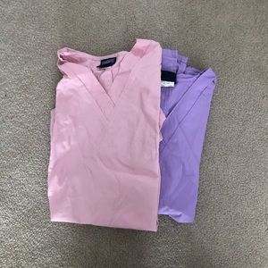 Pink and Purple Cherokee Scrub Tops